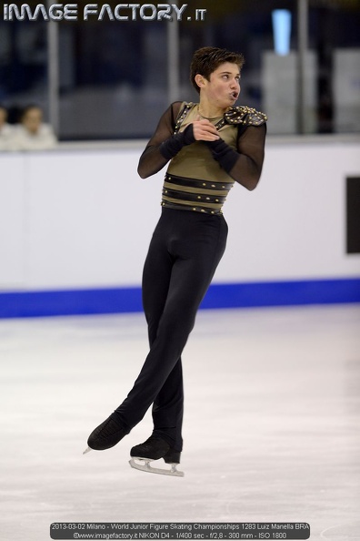 2013-03-02 Milano - World Junior Figure Skating Championships 1283 Luiz Manella BRA.jpg
